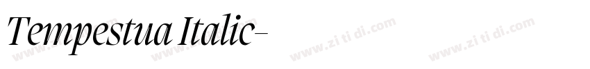 Tempestua Italic字体转换 Tempestua Italic字体转换